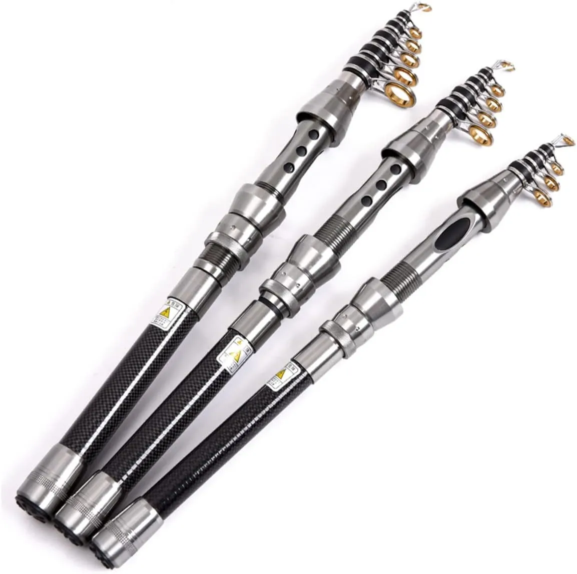 Carbon Fiber Sea Fishing Pole Telescoping Rod Ultra-Light Spinning Mini Fishing Rod