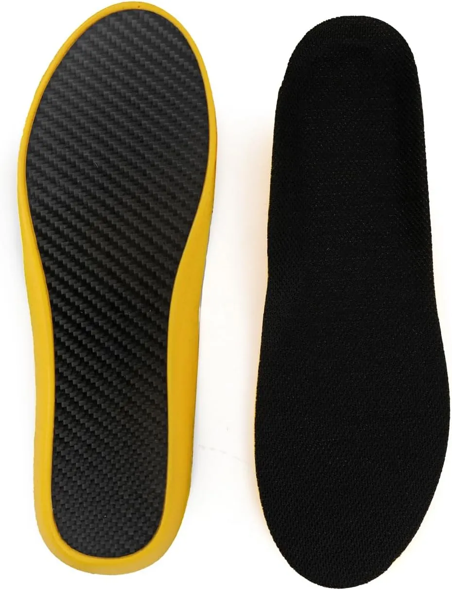 Carbon Fiber Sport Insole - 1 pc | Rigid Carbon Fiber Shoe Insert | Graphite Shoe Insert for Foot Pain, Arthritis, Hallux Rigidus, Turf Toe & Morton's Toe | Stiff Soles