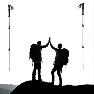 Carbon Fiber Telescopic Hiking Poles (Set of 2), Lightweight, Adjustable, Your Ideal Trail Companions!
