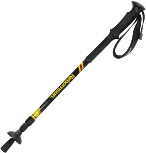Carbon Fiber Trekking Pole Foldable Lightweight Shock-Absorbing Telescopic and Running Stick with EVA Foam Handle Quick Lock Suitable for Hiking Camping Hiking Etc. (Color : Black) (Black)