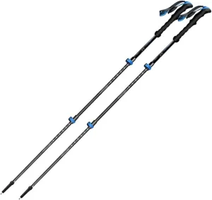 Carbon Fiber Trekking Poles – Lightweight Quick Lock System&EVA Handle Hiking Poles,Walking Stick Fold Adjustable for Backpacking, Camping