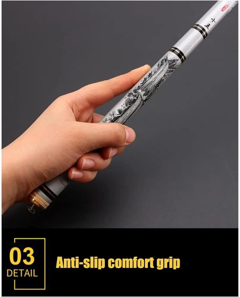 Carbon Fishing Rod Telescopic Super Hard Ultralight Hand Pole 28 Tone 3.6m 4.5m 5.4m 6.3m 7.2m Rivers Lakes Reservoirs Streams