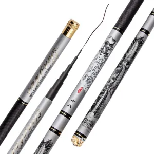 Carbon Fishing Rod Telescopic Super Hard Ultralight Hand Pole 28 Tone 3.6m 4.5m 5.4m 6.3m 7.2m Rivers Lakes Reservoirs Streams