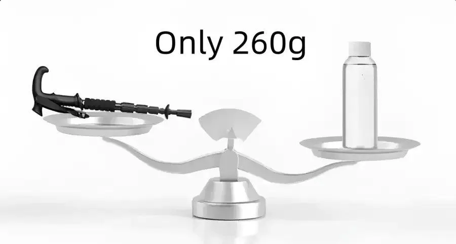 Carbon tungsten tip trekking poles