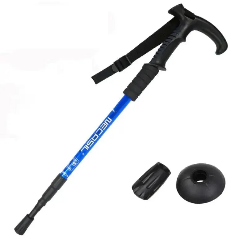 Carbon tungsten tip trekking poles