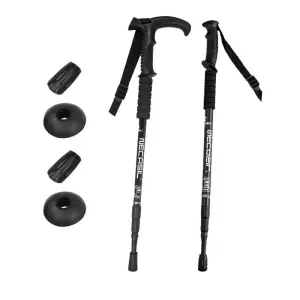 Carbon tungsten tip trekking poles