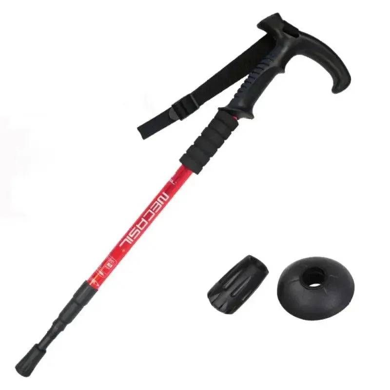 Carbon tungsten tip trekking poles