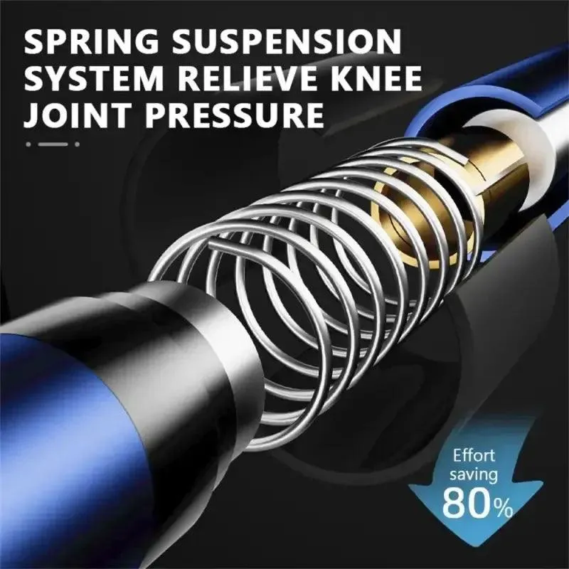 Carbon tungsten tip trekking poles