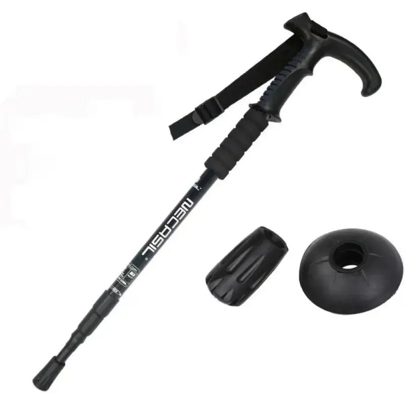 Carbon tungsten tip trekking poles