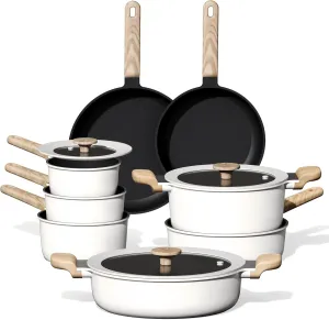 CAROTE 11pcs Pots and Pans Set Non Stick, Premium Cooking Sets, Kitchen Cookwares, Induction Cookware Set, Pot and Pan, Cooking Set