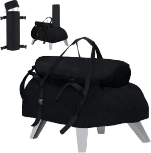 Carry Cover Compatible with Ooni/karu 12 with Detachable Chimney Bag, Portable 600D Oxford Cloth Pizza Oven Cover Waterproof Pizza Oven Accessories for Outdoor Wood Fired and Gas Multi Fuel