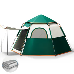 Carry Ground Person 4-6 Tent No-hassle exchange Removable Instant with Bag, and Rainfly Camping, Privacy-focused Camping with Camping Mat Green Tents Tent for