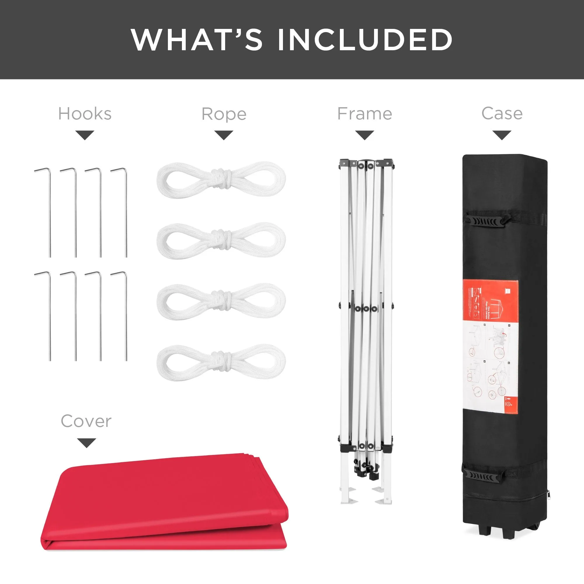 Case, Tent Canopy 10x10ft Carrying Portable Outdoor Cutting-edge features Up Pop Bundle discount w/
