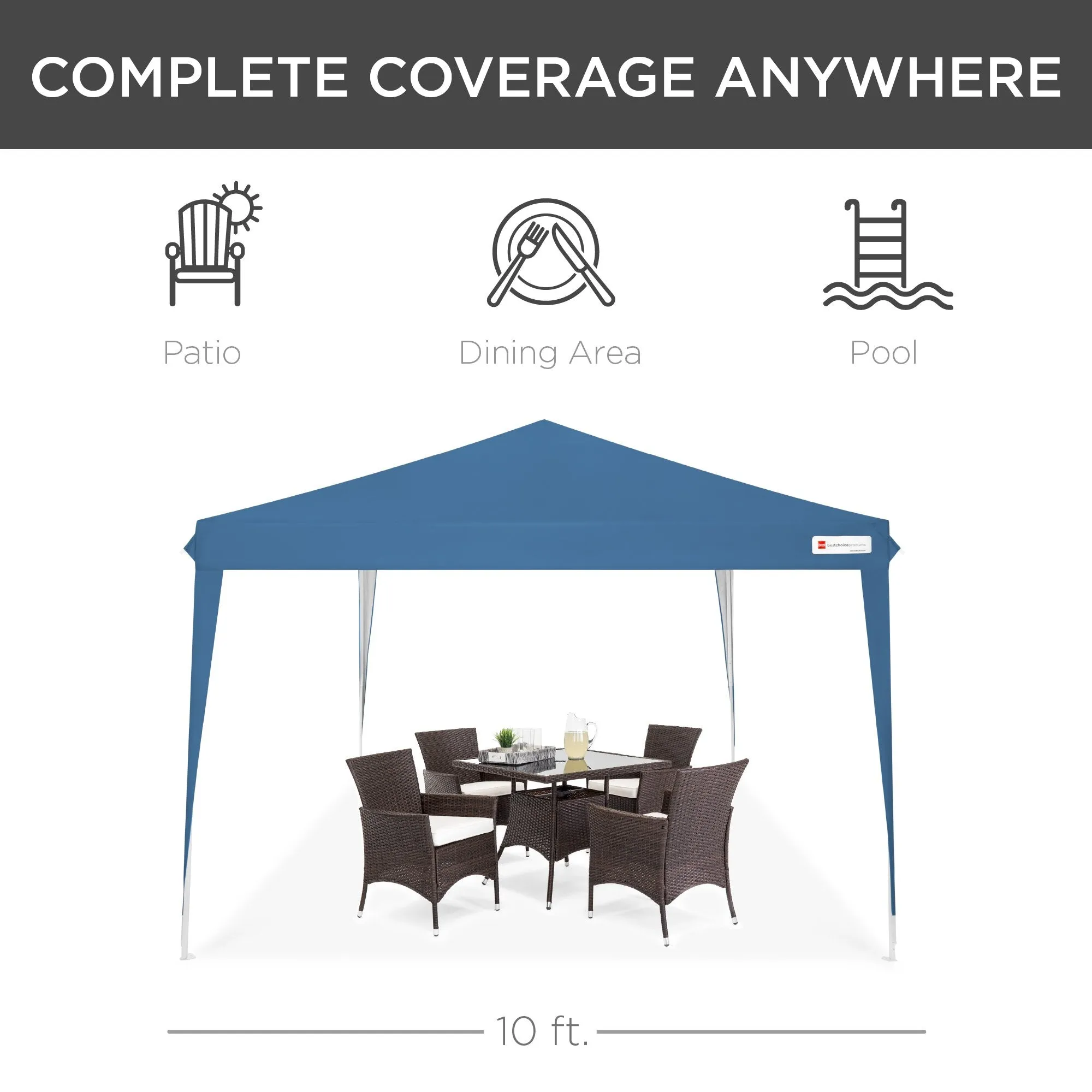Case, Tent Canopy 10x10ft Carrying Portable Outdoor Cutting-edge features Up Pop Bundle discount w/