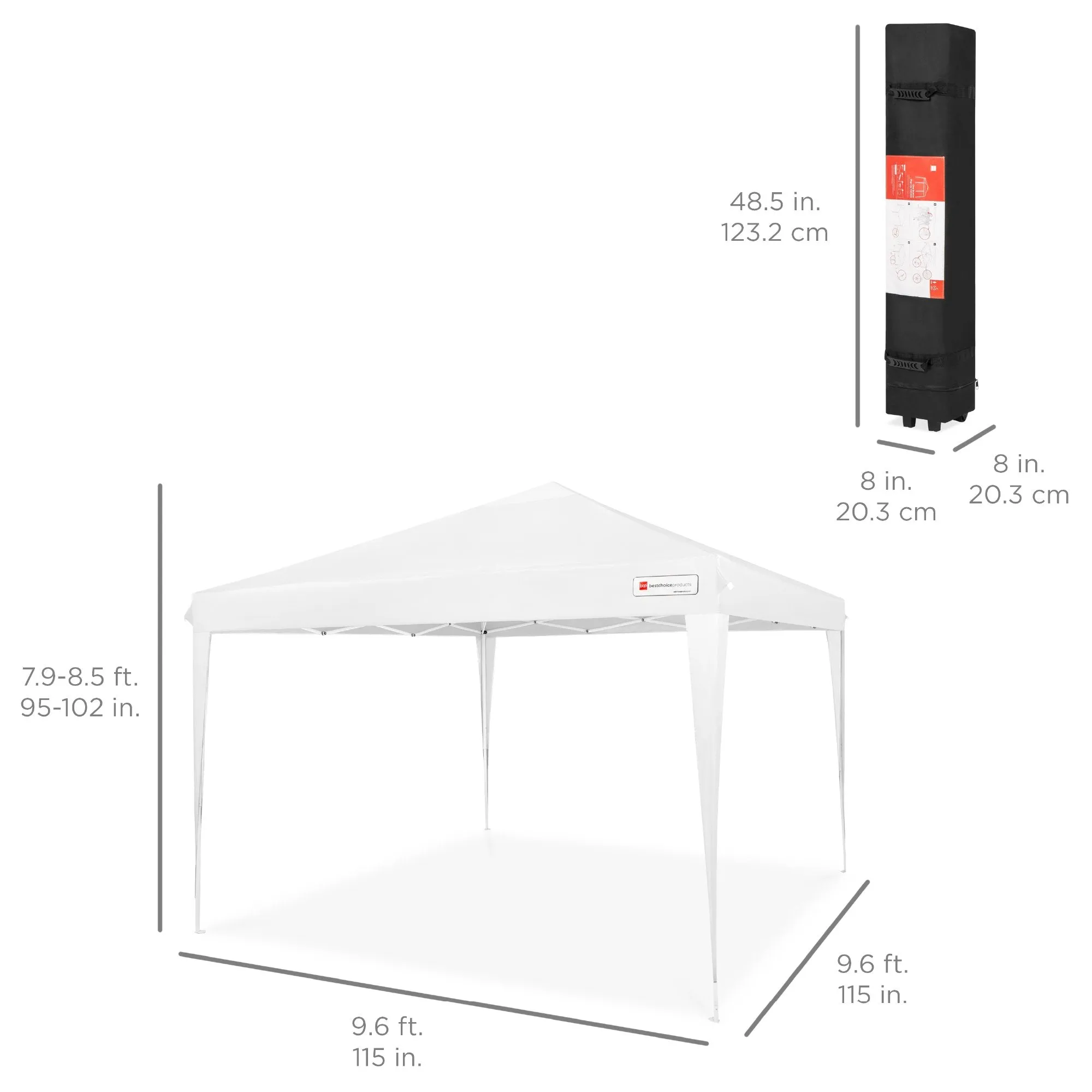 Case, Tent Canopy 10x10ft Carrying Portable Outdoor Cutting-edge features Up Pop Bundle discount w/