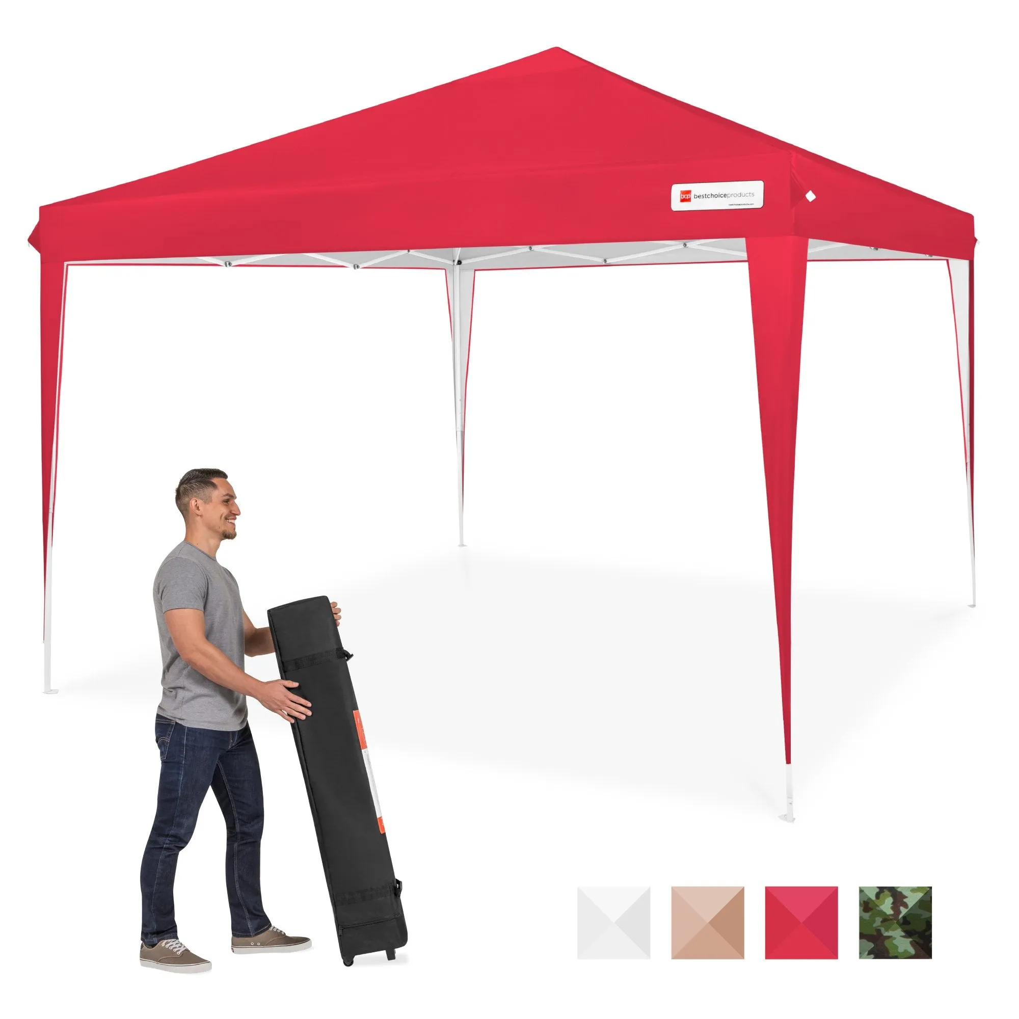 Case, Tent Canopy 10x10ft Carrying Portable Outdoor Cutting-edge features Up Pop Bundle discount w/