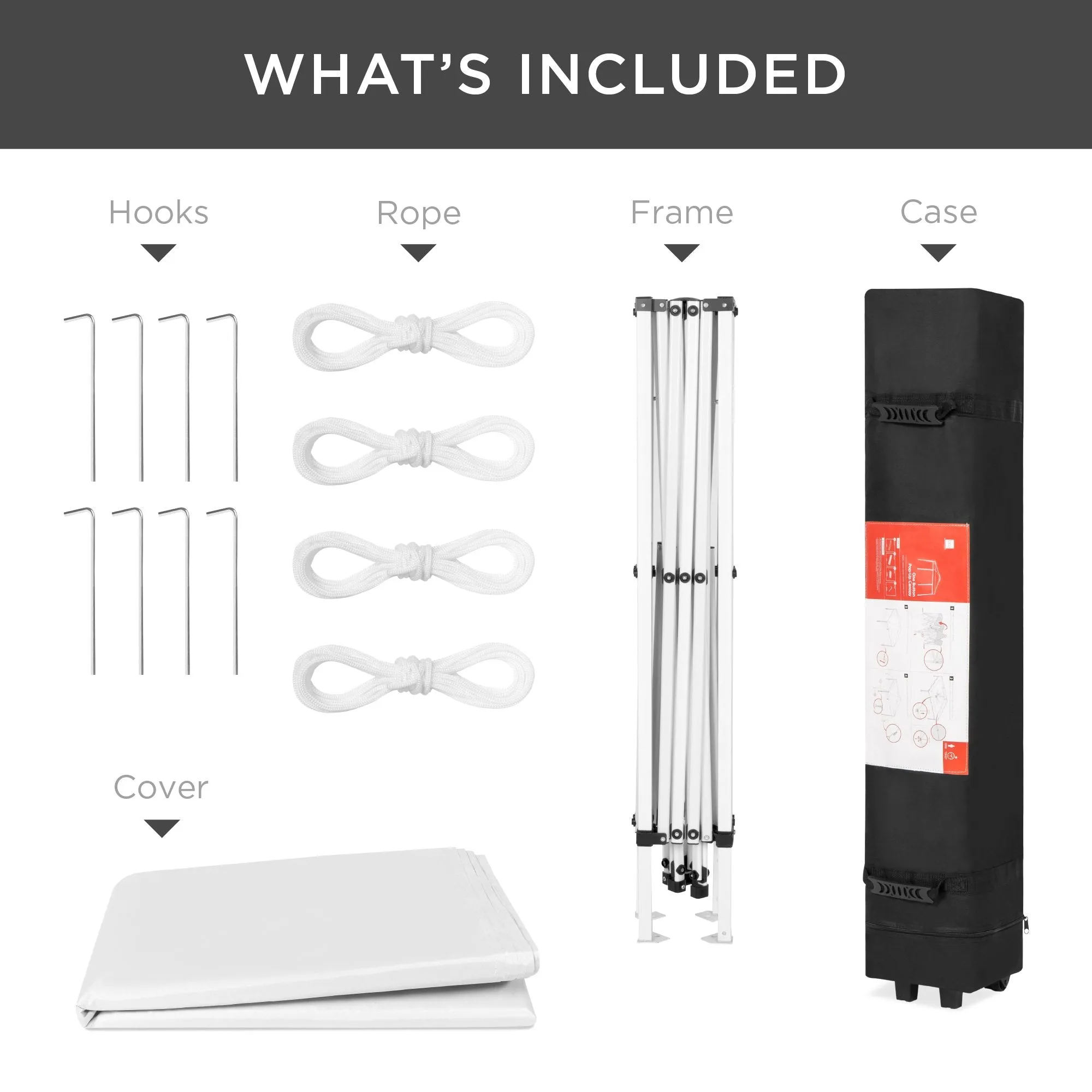 Case, Tent Canopy 10x10ft Carrying Portable Outdoor Cutting-edge features Up Pop Bundle discount w/