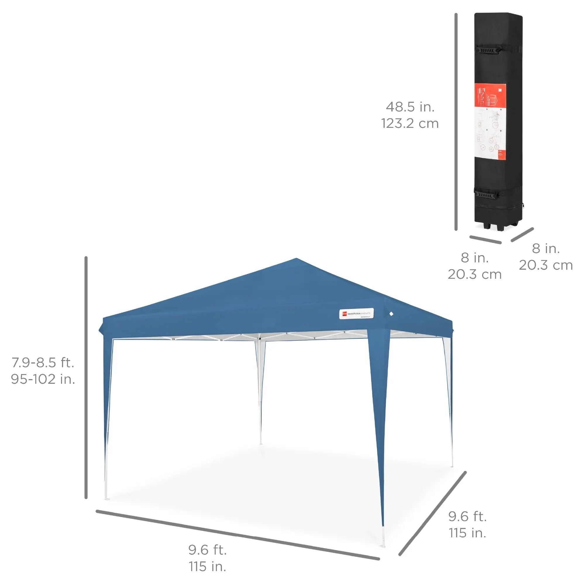 Case, Tent Canopy 10x10ft Carrying Portable Outdoor Cutting-edge features Up Pop Bundle discount w/