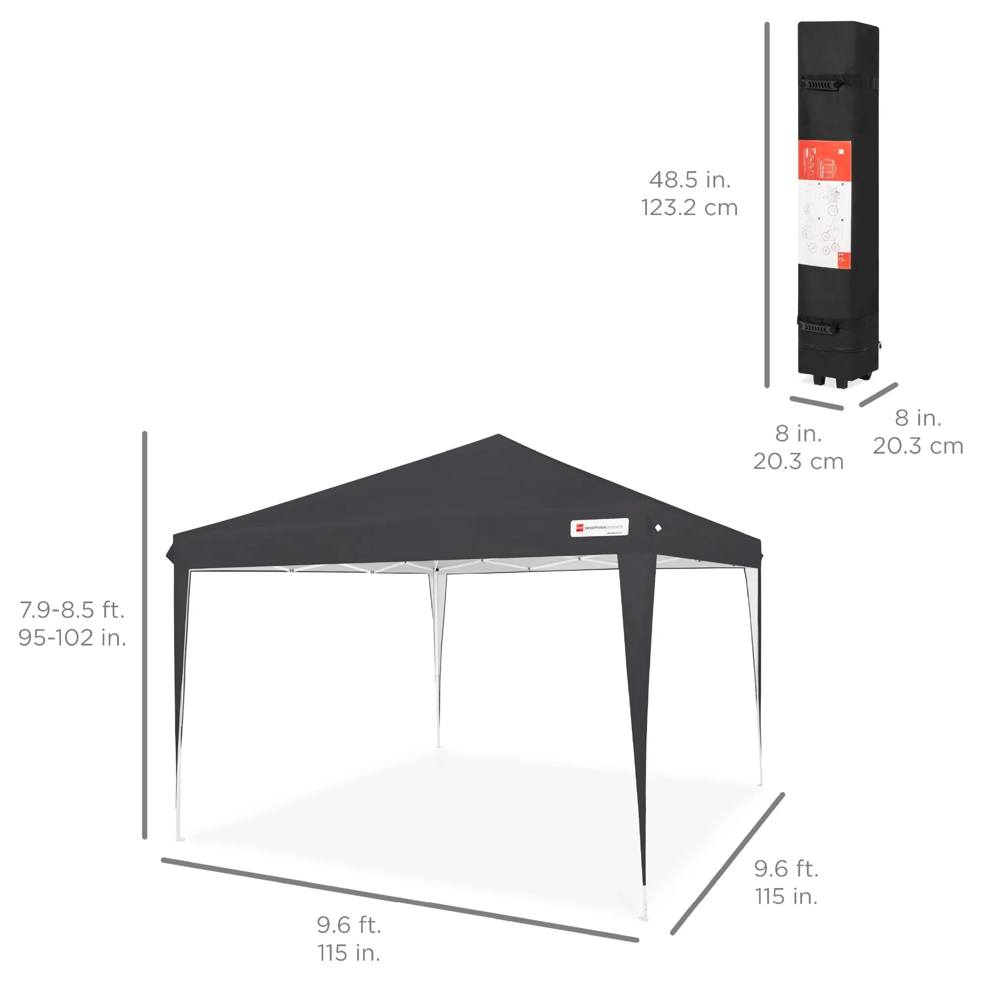 Case, Tent Canopy 10x10ft Carrying Portable Outdoor Cutting-edge features Up Pop Bundle discount w/