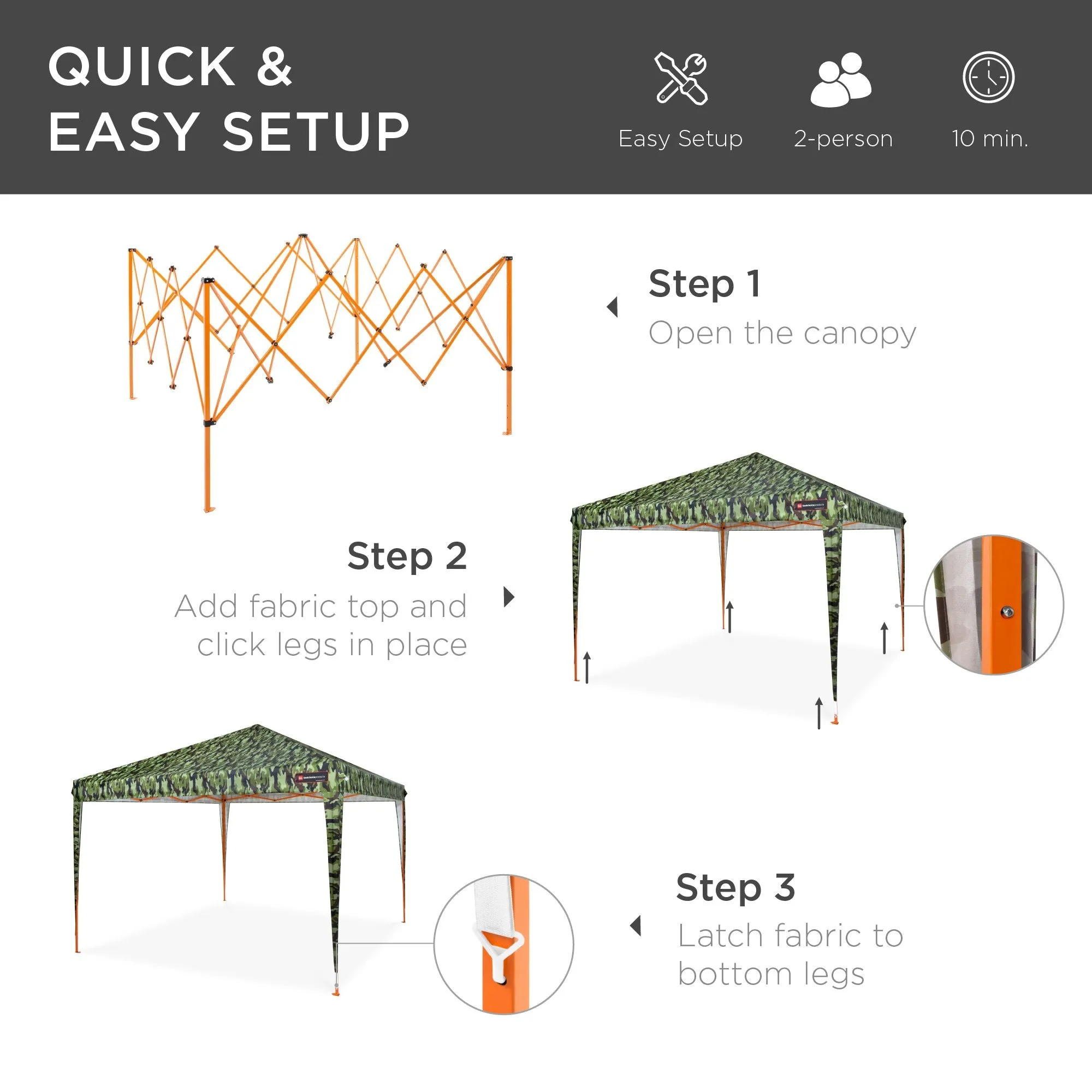 Case, Tent Canopy 10x10ft Carrying Portable Outdoor Cutting-edge features Up Pop Bundle discount w/