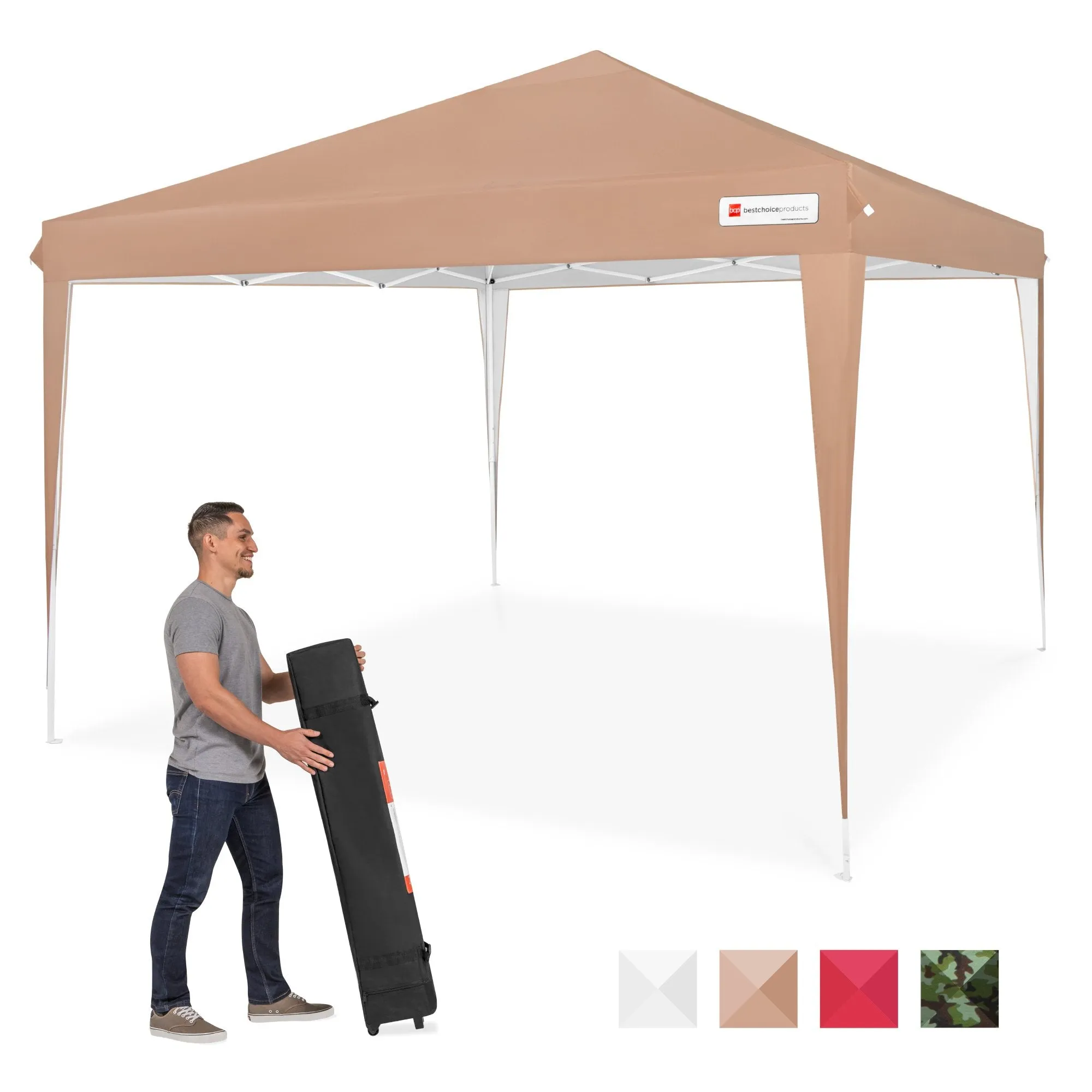 Case, Tent Canopy 10x10ft Carrying Portable Outdoor Cutting-edge features Up Pop Bundle discount w/