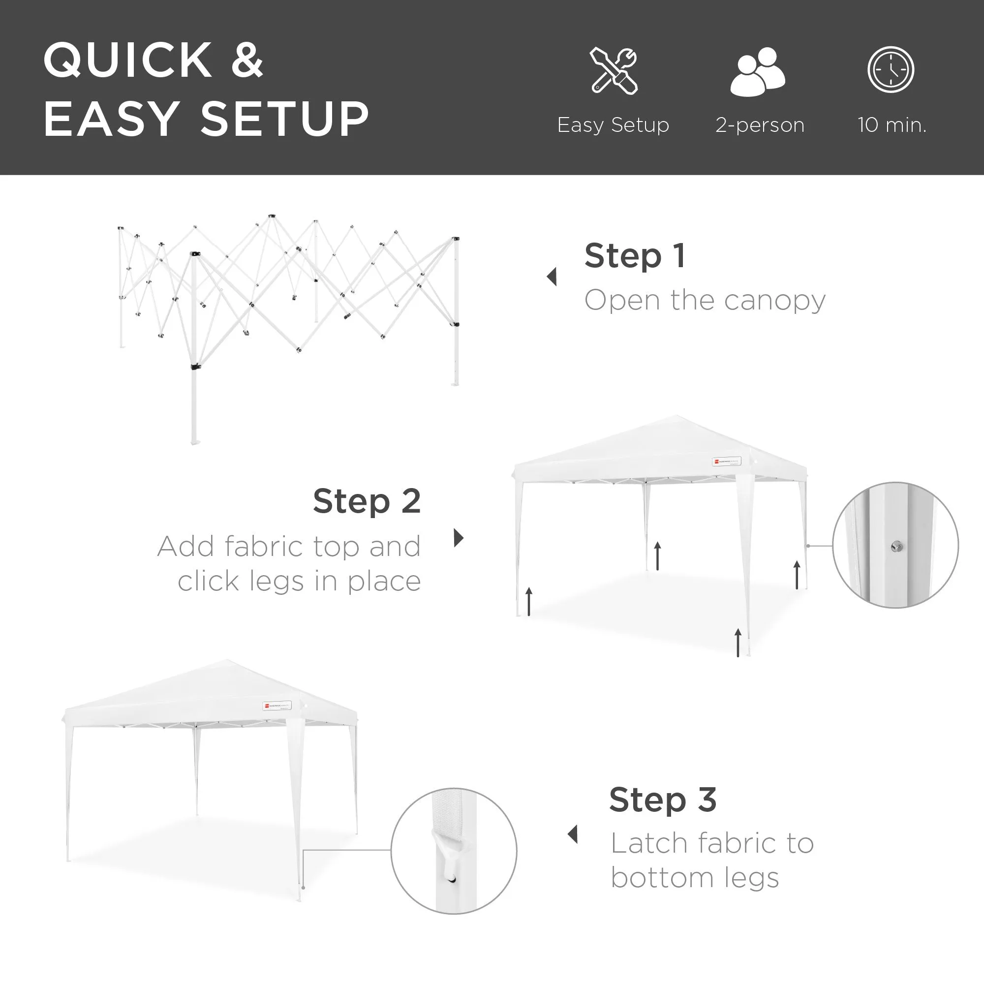 Case, Tent Canopy 10x10ft Carrying Portable Outdoor Cutting-edge features Up Pop Bundle discount w/