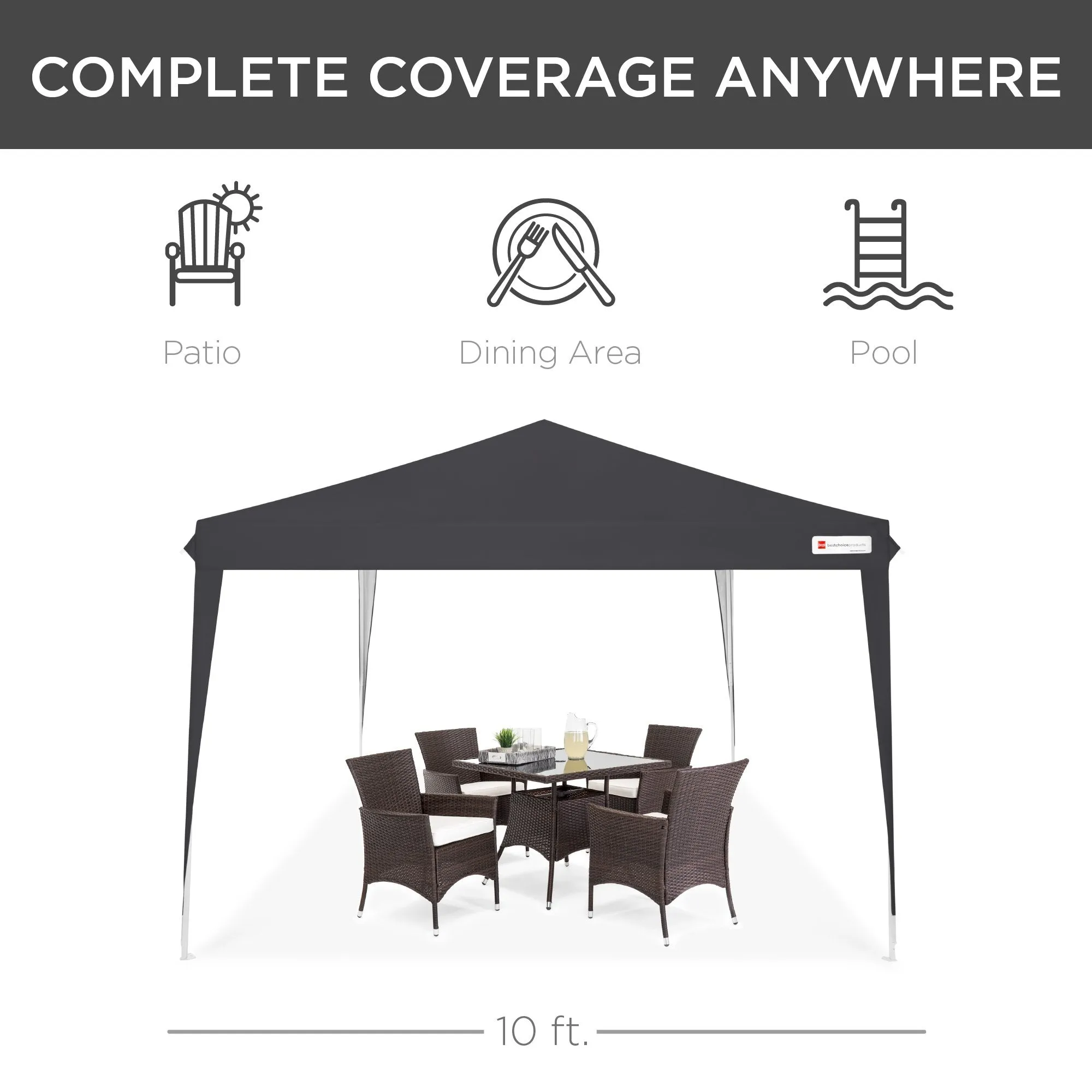 Case, Tent Canopy 10x10ft Carrying Portable Outdoor Cutting-edge features Up Pop Bundle discount w/