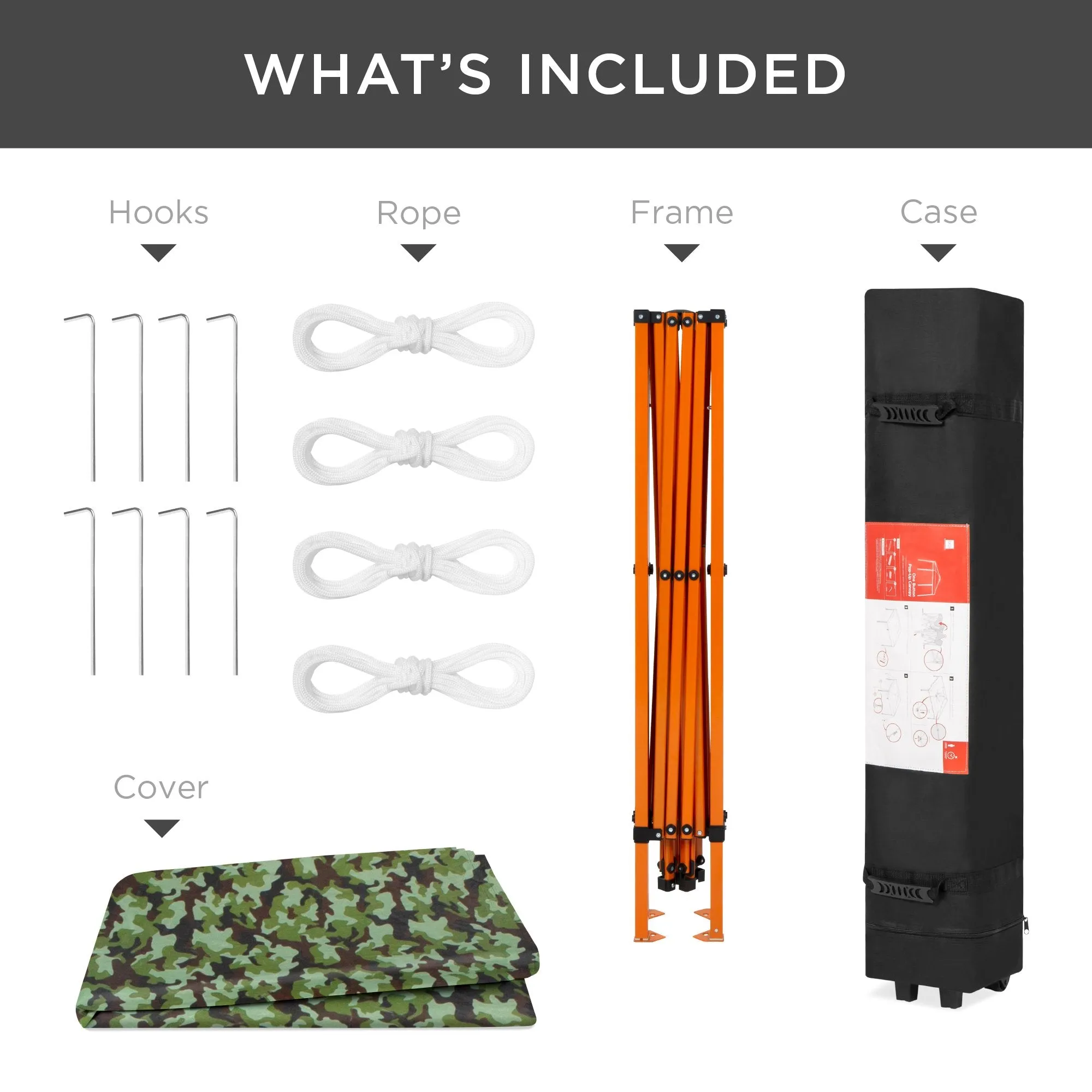 Case, Tent Canopy 10x10ft Carrying Portable Outdoor Cutting-edge features Up Pop Bundle discount w/