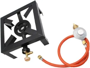 Cast Iron Propane Camping Oven Outdoor Gas Stove Heat Regulator for Hiking Picnic