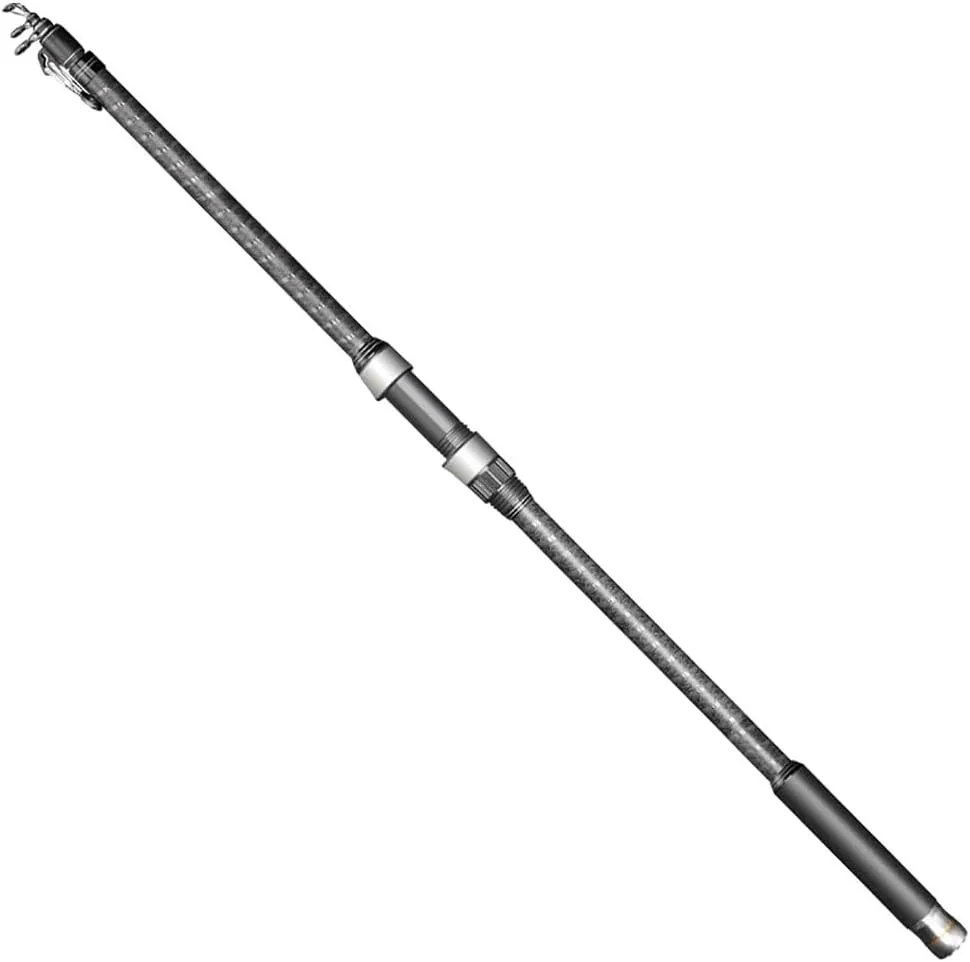 Casting Fishing Rod Carbon Fiber Telescopic Sea Rod Super Stiff Ultralight 3M 3.6M 3.9M 4.2M 4.5M 5.4M Portable Fishing Pole for Men Women(Size:3.6M)