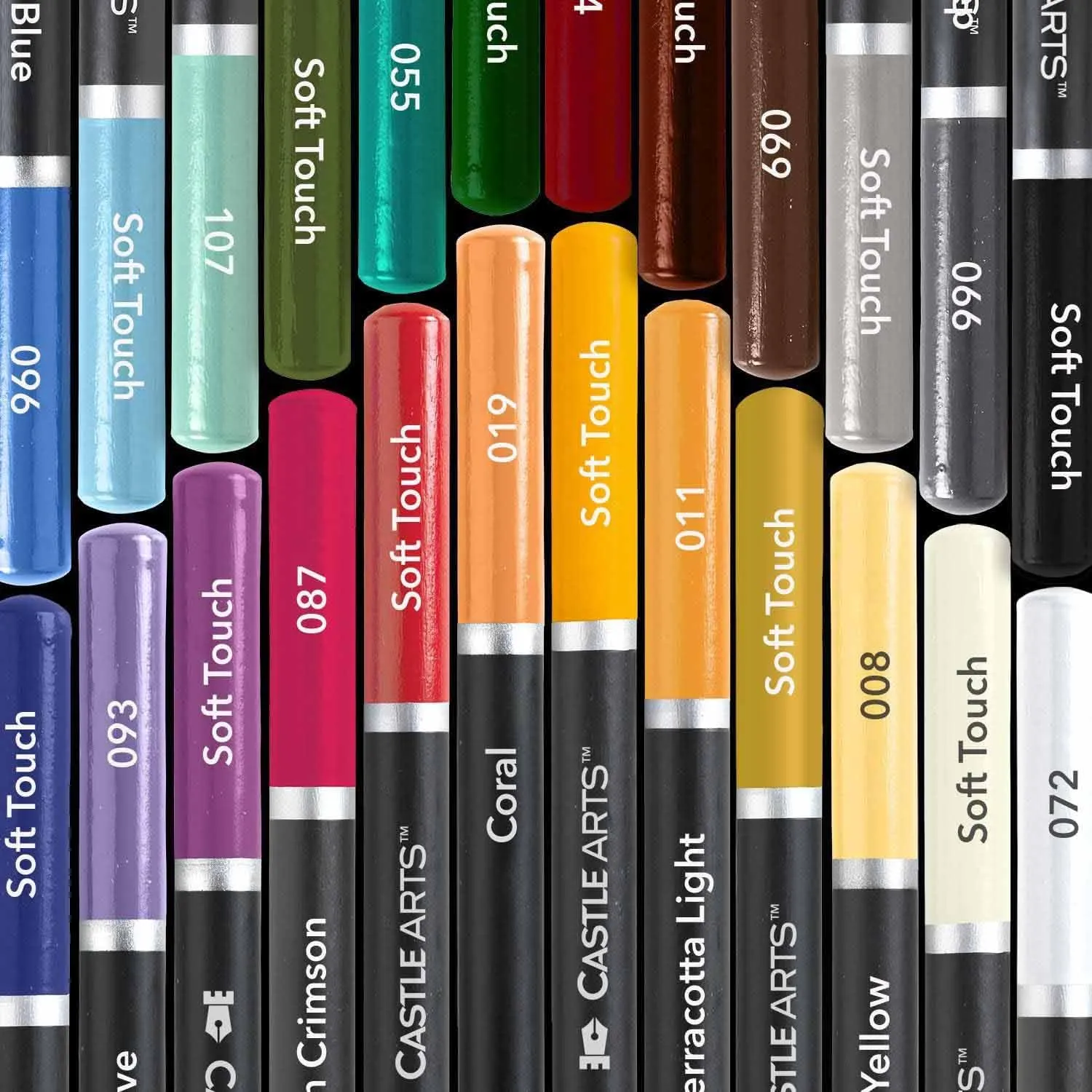 Castle Arts Themed 24 Coloured Pencil Set in Tin Box, perfect ‘Botticelli’ inspired colours. Featuring quality, smooth coloured cores, superior blending & layering performance for great results