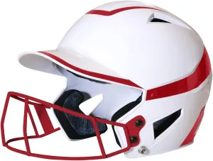 CHAMPRO Rise Pro Girls Softball Batting Helmet with Face Guard - Youth and Adult Sizes in Several Colors - Girls Softball Helmets - Bio Fresh/DRI-Gear Pad Liner