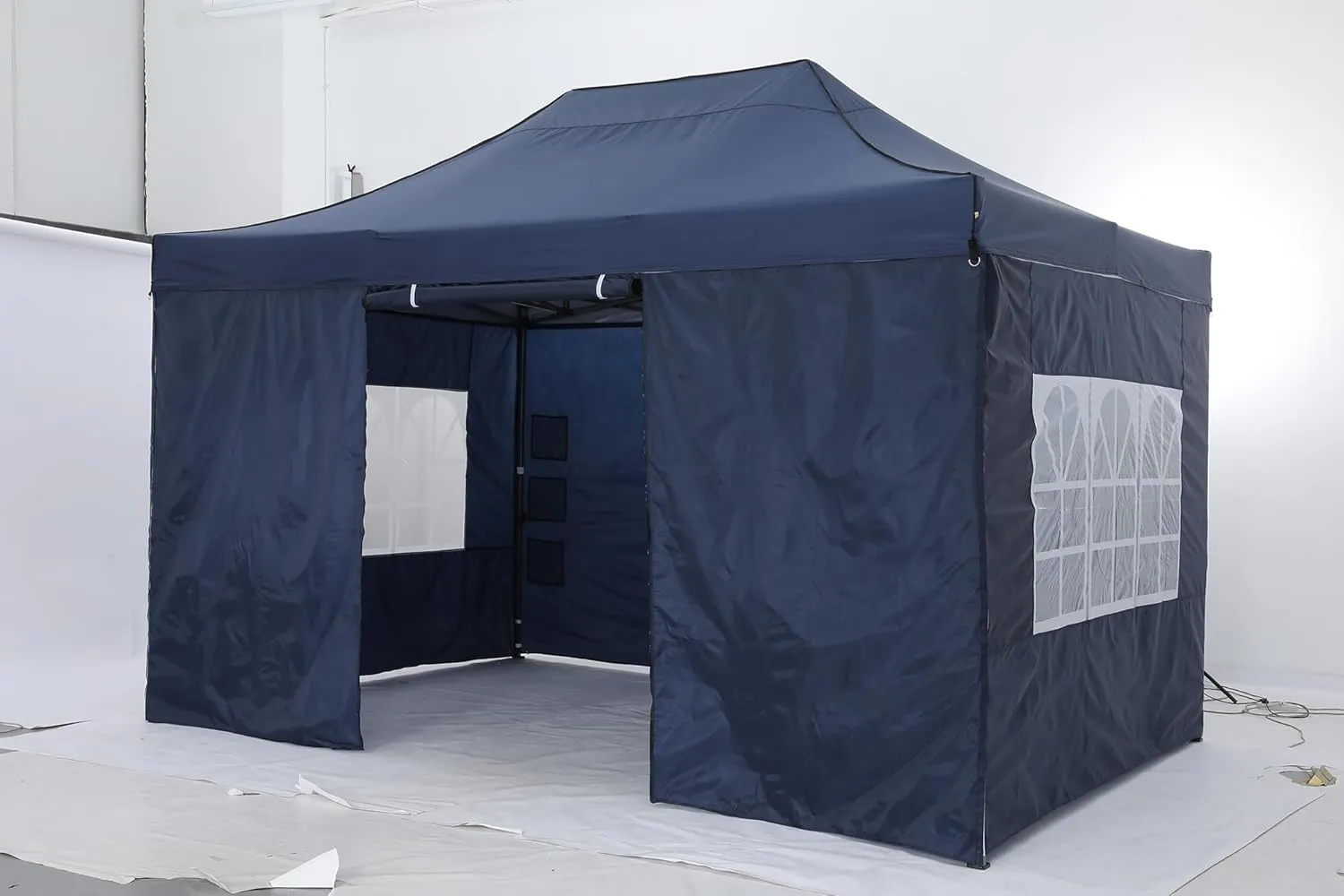 COBIZI 10x15 Pop up Canopy Tent 10x15 Canopy with 4 Sidewalls Waterproof Heavy Duty Commercial Canopy Tent for Parties Outdoor Tent Garden Gazebo Tent, Carry Bag(10x15ft, Black)