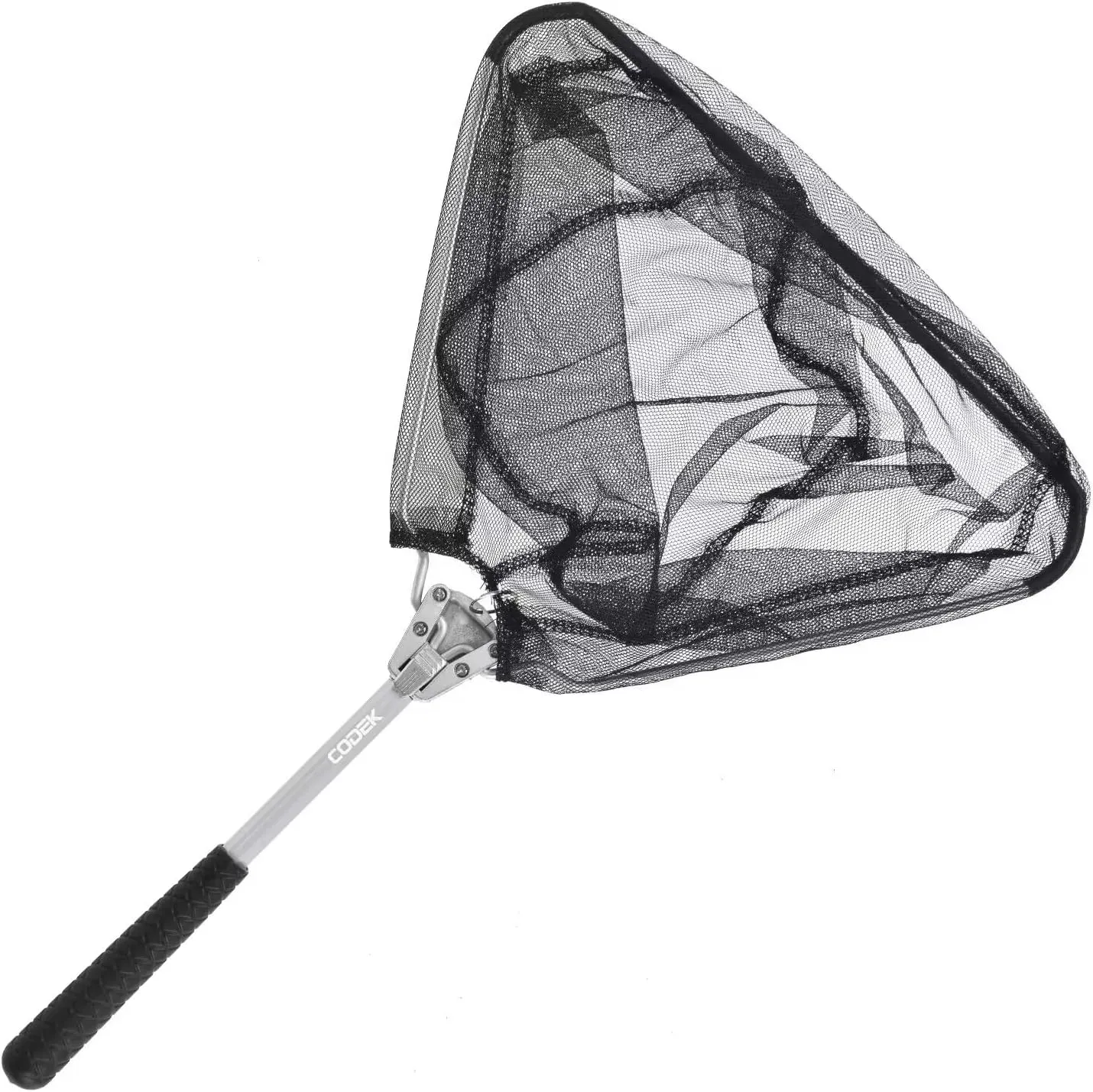 CODEK Folding Fishing Landing Net with 5.91FT/1.8M or 7.87FT/2.4M Telescopic Pole Handle, Heavy Duty Collapsible Dip Net for Kayak, Fly, Catfish, Bass, Crab, Trout