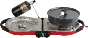 Coleman Fold ‘N Go 2-Burner Propane Stove, Dual Adjustable Burners with 20,000 BTUs of Power & InstaStart Ignition
