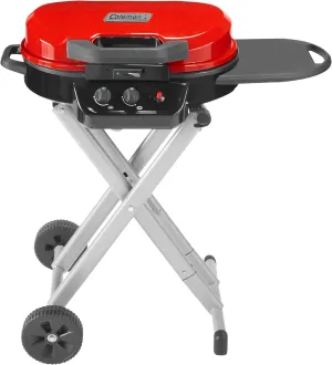 Coleman RoadTrip 225: Portable Propane Grill, Gas Grill with Push-Button Start, Foldable Legs & Wheels, Side Table, and 11k BTUs