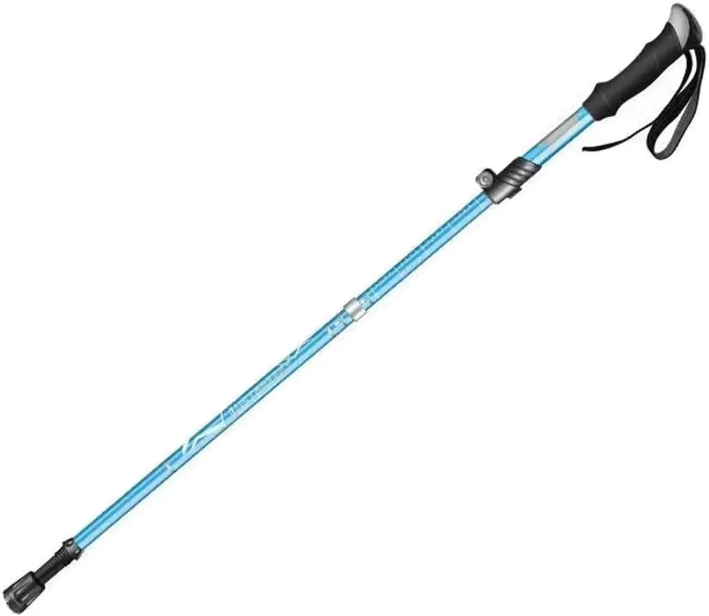 Collapsible 5-Section Walking Stick, Lightweight Compact Trekking Poles, Anti-Shock Aluminum Alloy, for Travel