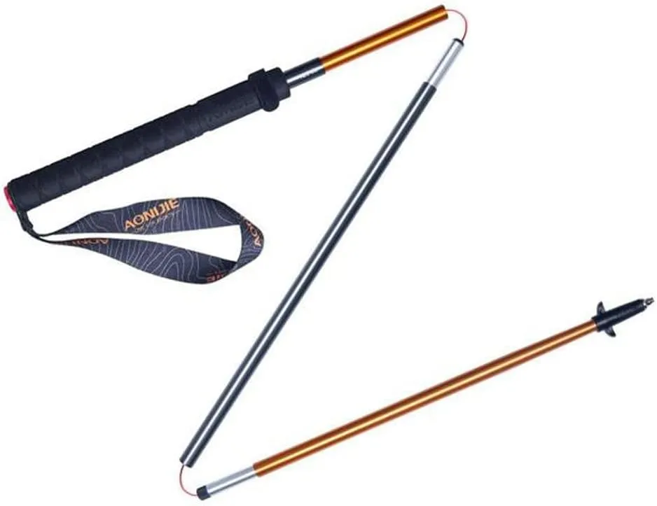 Collapsible Quick Lock Trekking Pole Hiking Pole Trail Running Walking Stick Carbon Fiber (D 120cm)