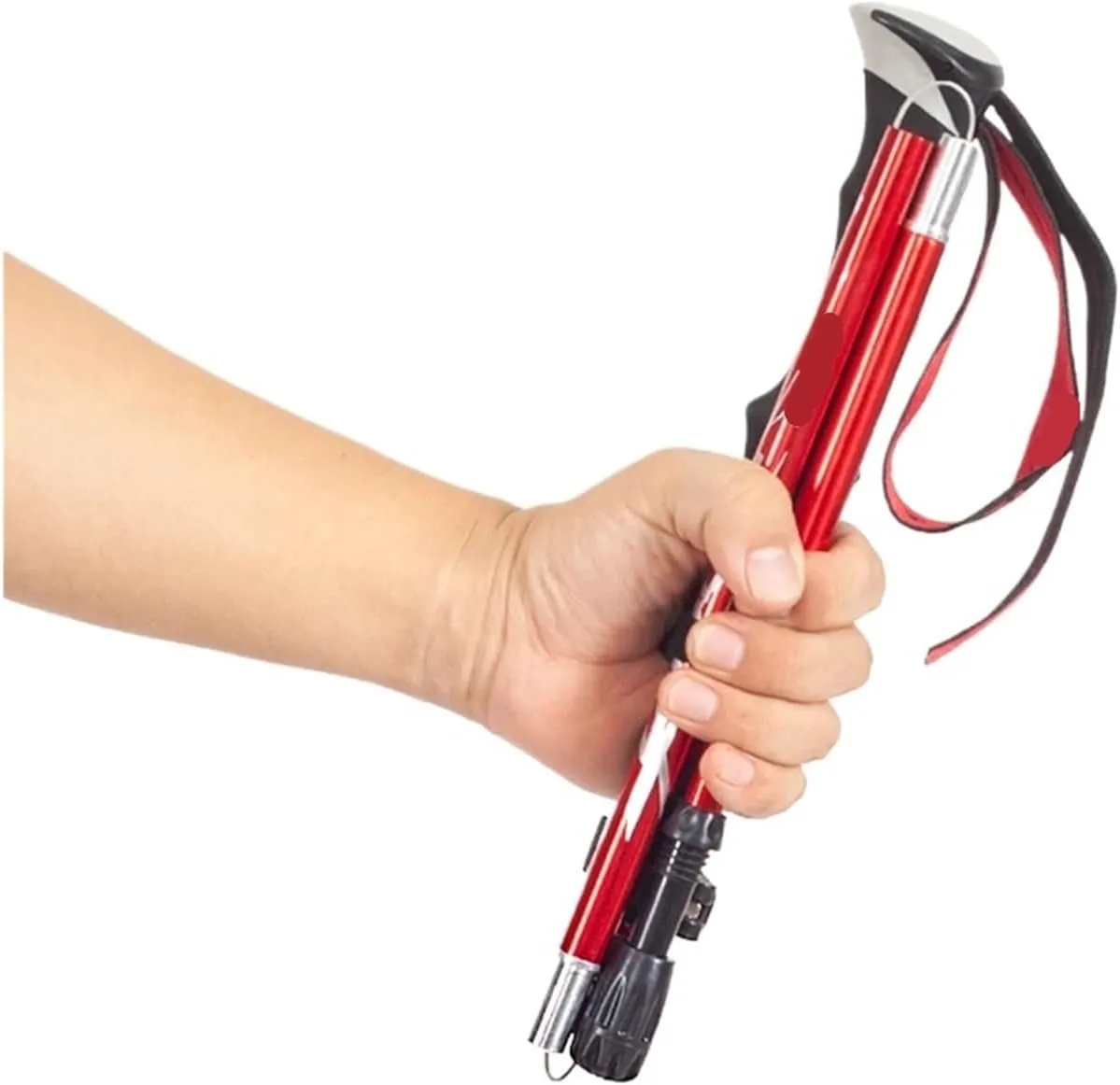 Collapsible Trekking Pole Five-fold Walking Stick Hiking Aluminum Alloy Trekking Pole