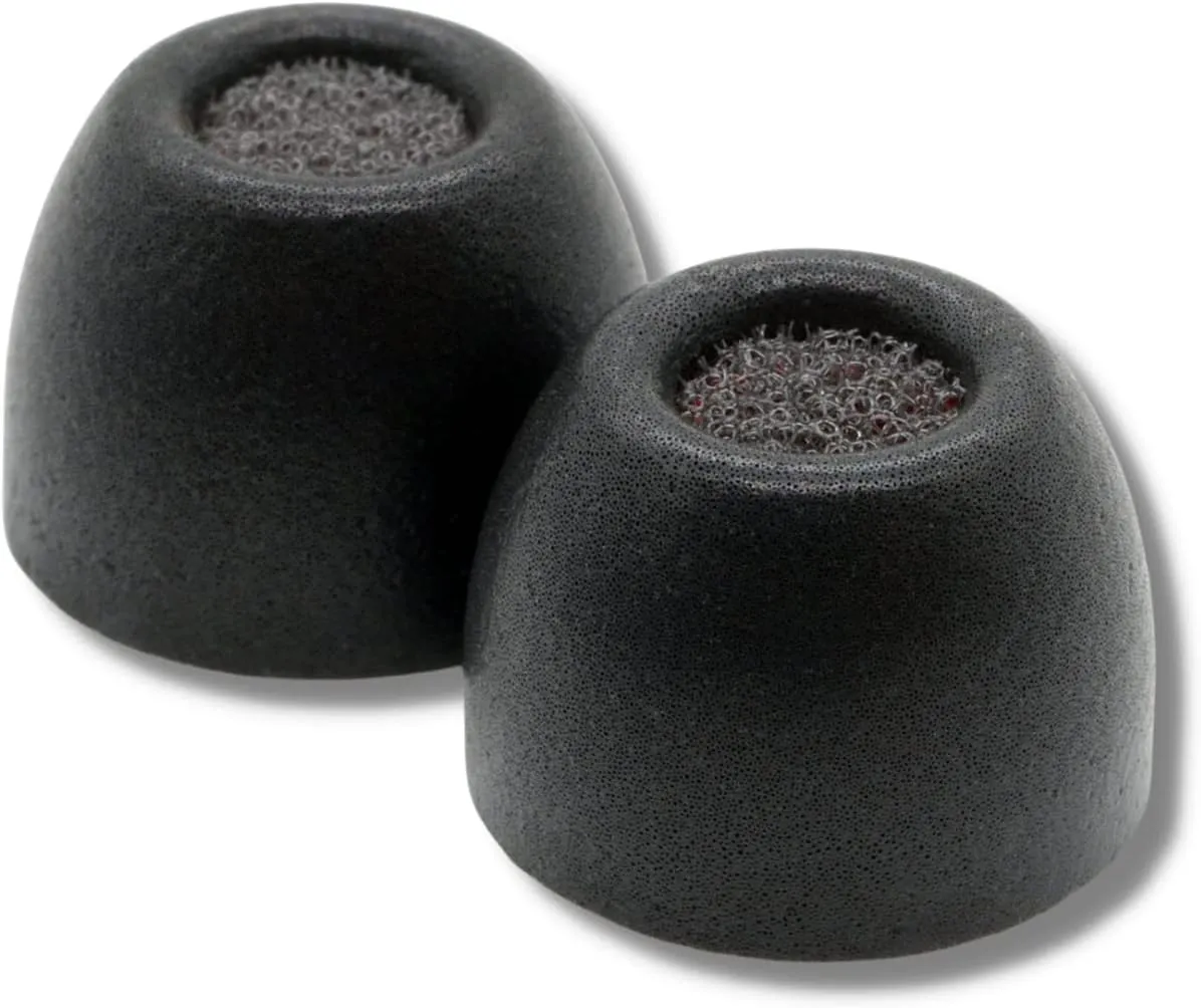 Comply TW-200-A | Memory Foam Replacement Earbud Tips for Anker Soundcore, JBL, Skullcandy, EarFun & More | Ultimate Comfort, Secure Fit, Superior Noise Isolation | Black, Large (3 Pairs)