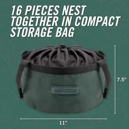 Cook Set - Dishwasher-Safe Camping Cookware for Outdoor Cooking