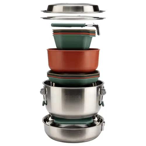 Cook Set - Dishwasher-Safe Camping Cookware for Outdoor Cooking