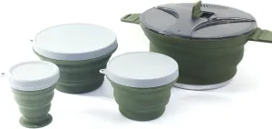 Cookware Pan Folding Pot Set Portable Cooking Set Cookware Set Outdoor CamCookware Set Compact (Set 2)