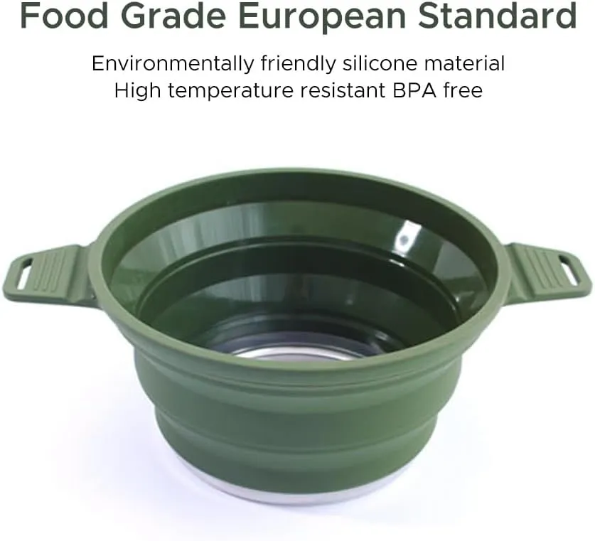 Cookware Pan Folding Pot Set Portable Cooking Set Cookware Set Outdoor CamCookware Set Compact (Set 2)