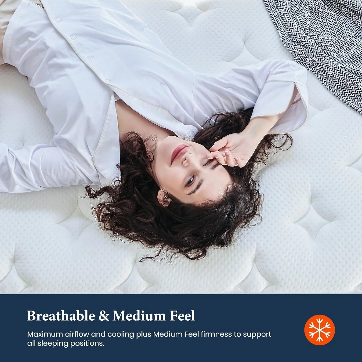 Coolvie 14 Inch California King Mattress, Hybrid Cal King Mattresses in a Box, Medium Firm Feel, 4 Layer Premium Foam with Pocket Springs with Fiberglass Free, Best Mattress in a Box