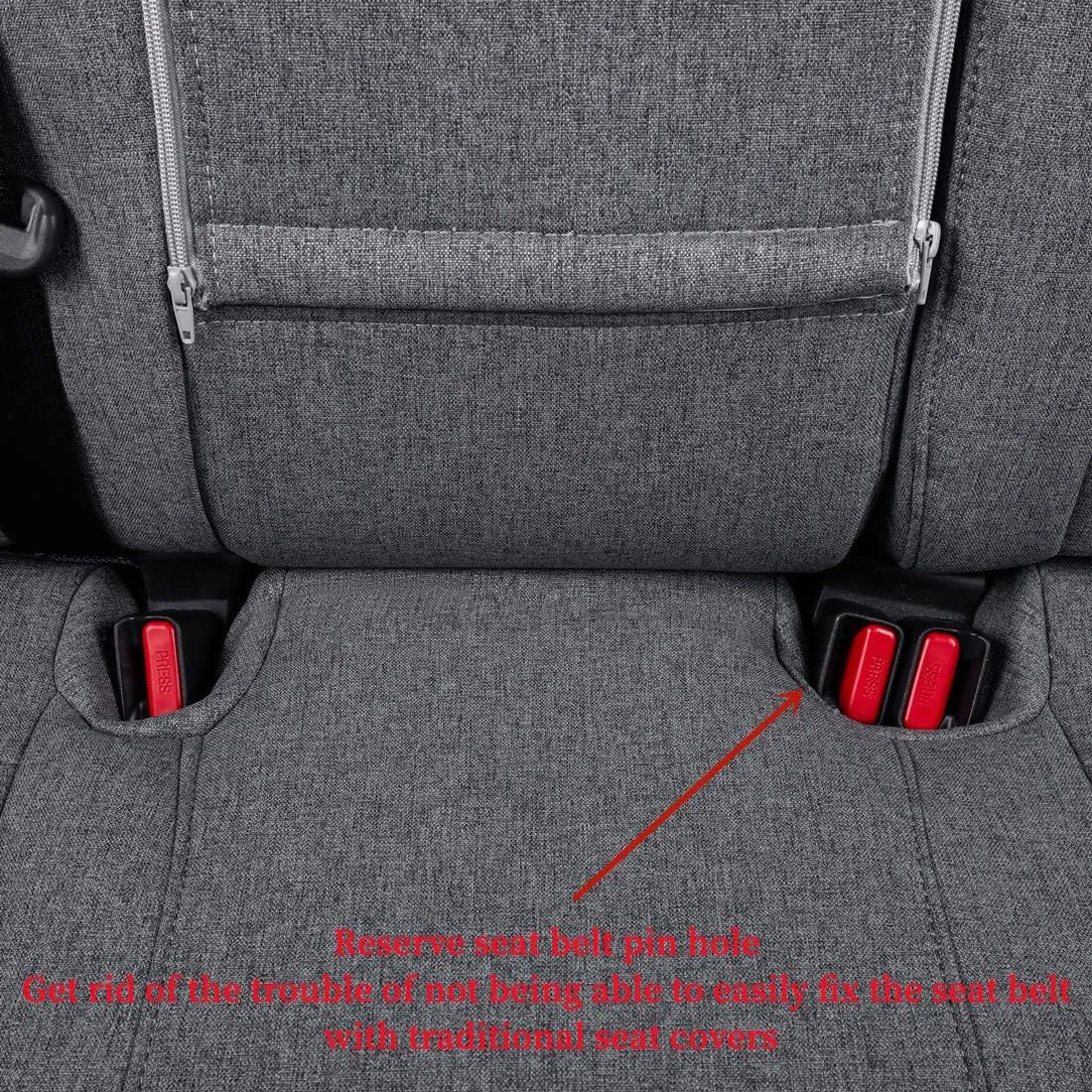 coverdream Corolla Cross Seat Covers Custom Fit for 2022-2024 2025 Toyota Corolla Cross L,LE,XLE (Non-Hybrid),Full Coverage,Airbag Compatible Polyester Car Seat Protector (Full Set,Gray)