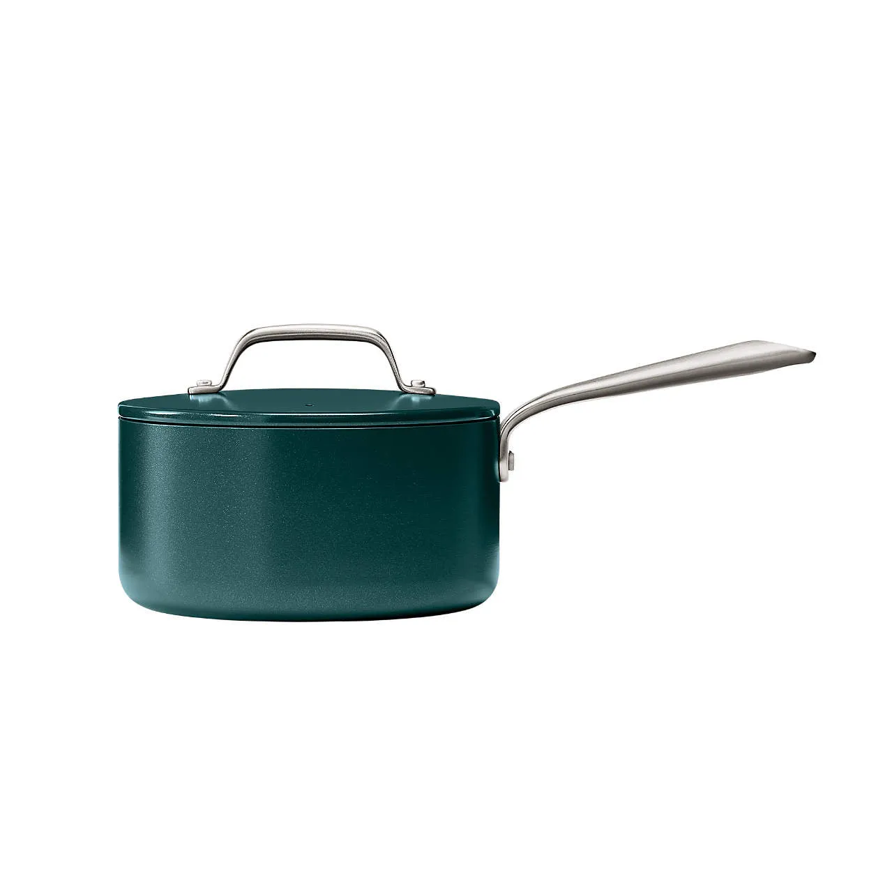 Crate & Barrel EvenCook Ceramic ‚Ñ¢ Deep Teal Ceramic Nonstick 8-Piece Cookware Set