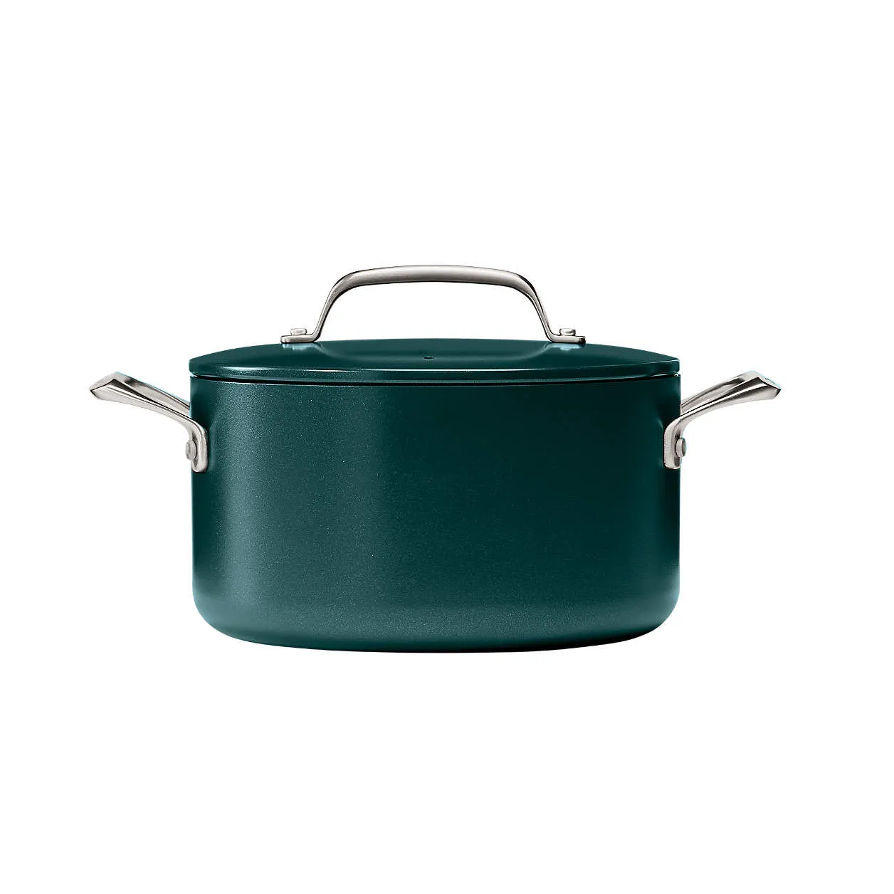 Crate & Barrel EvenCook Ceramic ‚Ñ¢ Deep Teal Ceramic Nonstick 8-Piece Cookware Set