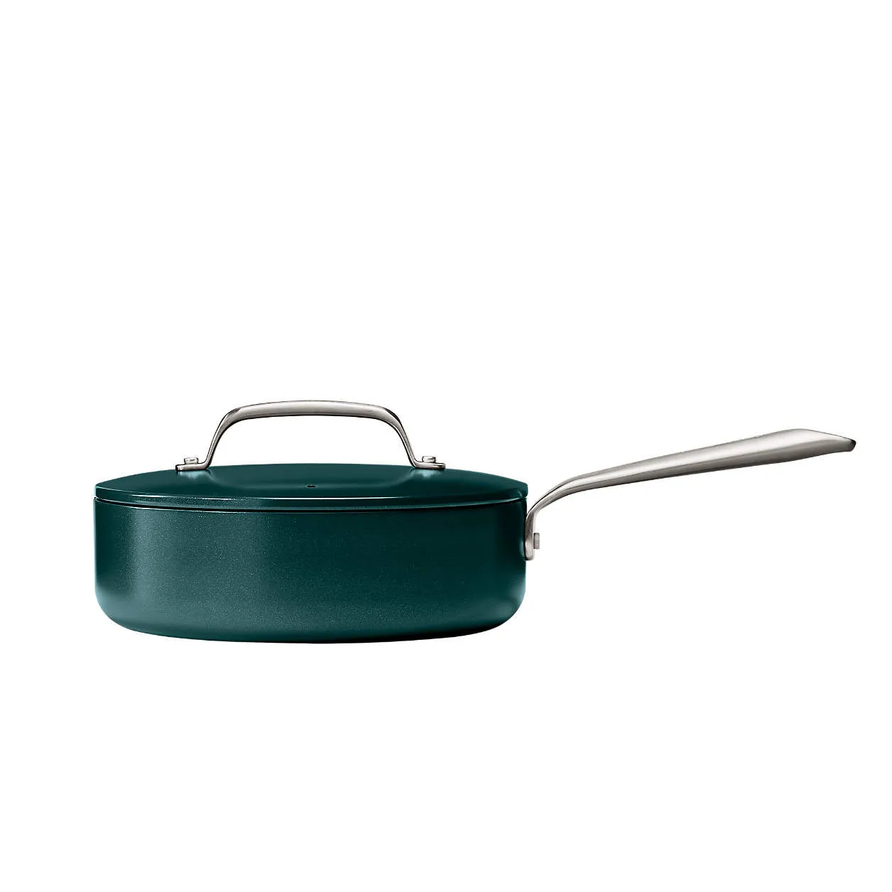 Crate & Barrel EvenCook Ceramic ‚Ñ¢ Deep Teal Ceramic Nonstick 8-Piece Cookware Set