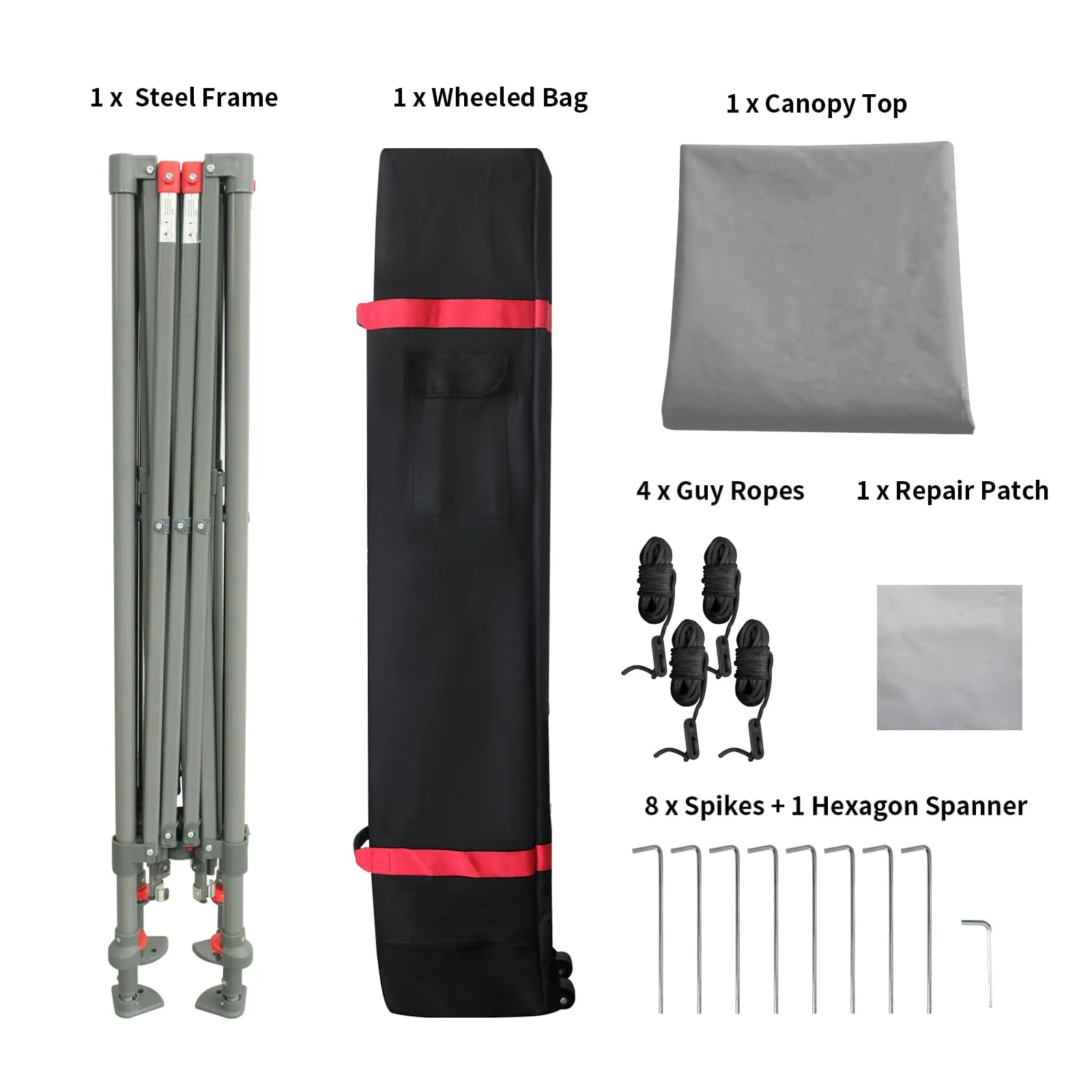 CROWN SHADES 9x9 Pop Up Canopy - Beach Tent with One Push Setup - Easy Outdoor Sun Shade for Events, Parties, Camping - Gazebo with STO-N-Go Cover Bag, Silver Coated Top, Gray